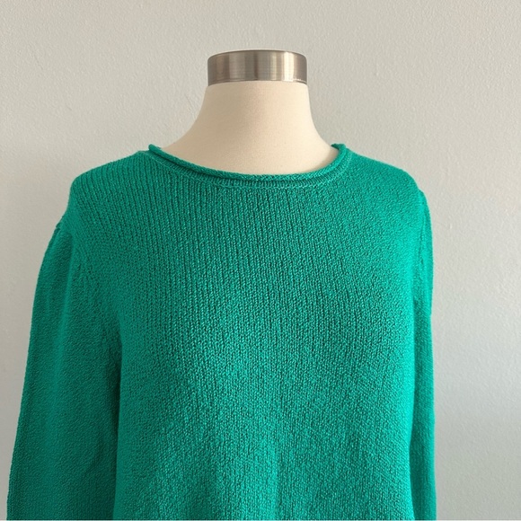The Elder Statesman Ribbed Knit 100% Cotton Sweater L - Picture 7 of 12
